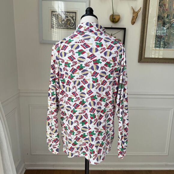 Vintage Cornerstone Present Ornament Candy Cane  Drum Turtleneck XL - Picture 4 of 5